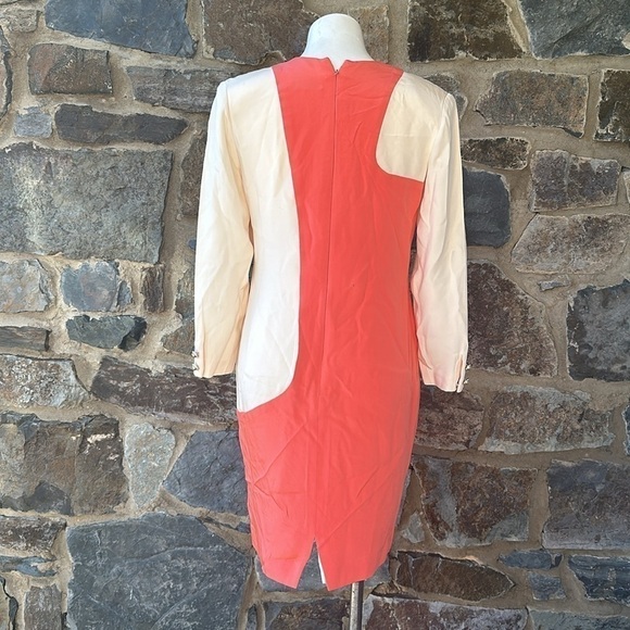 Jayna New York Orange cream blend Dresse Size Large - Picture 5 of 8